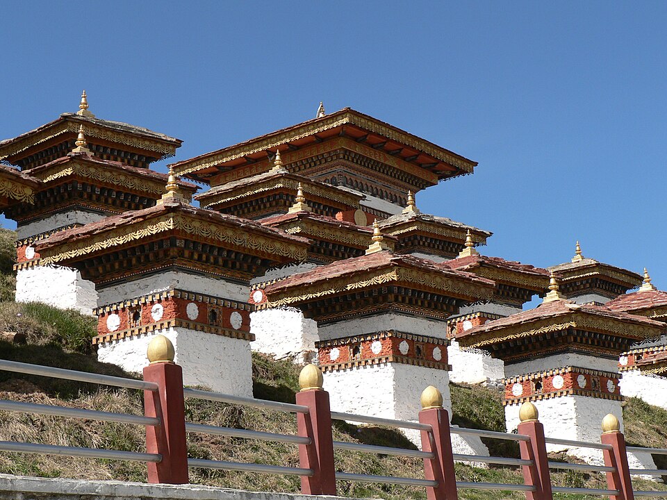 Chortens at Dochula pass